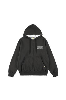 RUSSELL ATHLETIC / SD W Face Logo Zip Hood Sweat - BLACK
