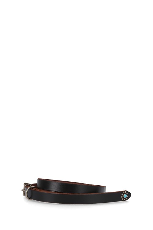 HTC Belt #25th 1Point End Flower Turquoise 0.75 - BLACK | セレクト