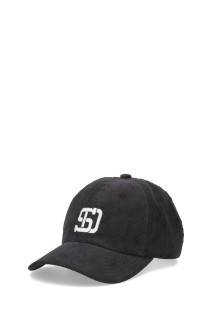 SD Corduroy Logo Baseball Cap - CHARCOAL