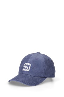SD Corduroy Logo Baseball Cap - CHARCOAL