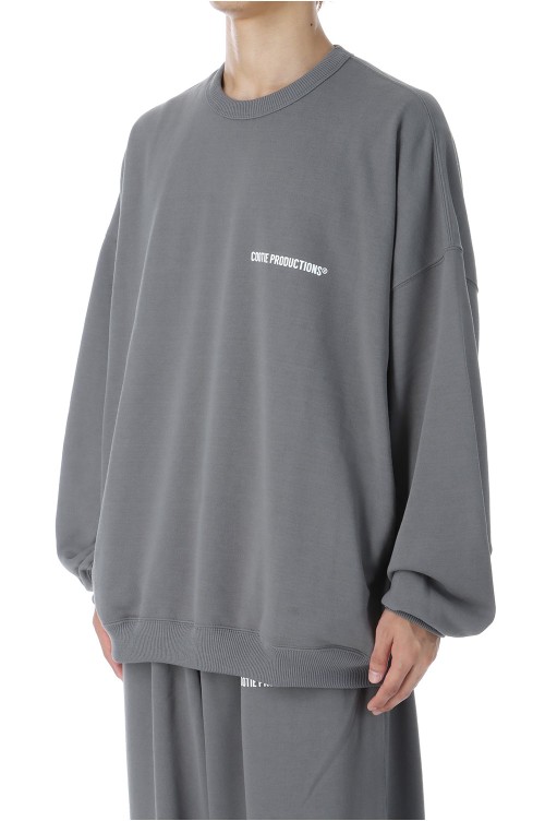 Dry Tech Oversized Sweat Crew - Gray (CTE-25S339) | セレクト