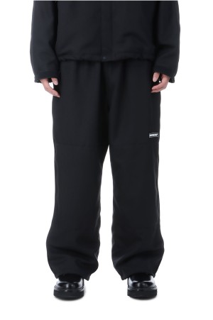 Polyester Twill Wide Training Pants - Black (CTE-25A105)