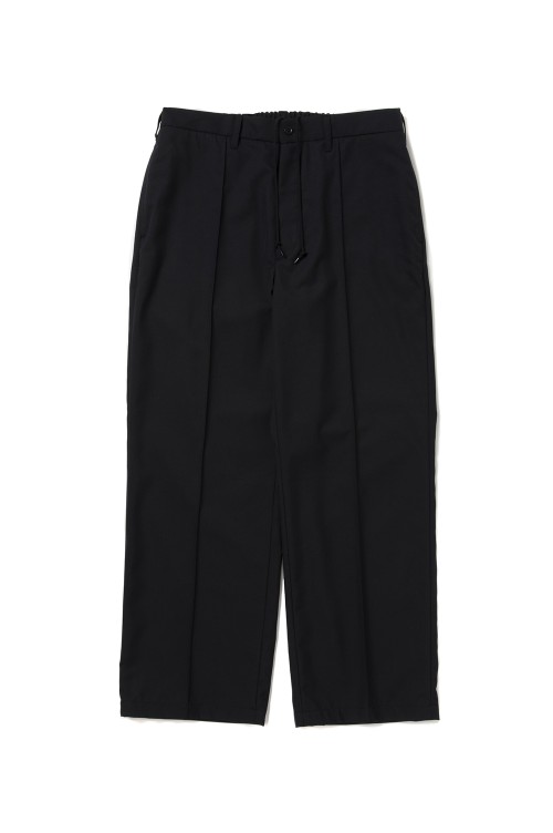 T/W Saxony Pin Tuck Square Leg Easy Trousers - Black (CTE-25A109