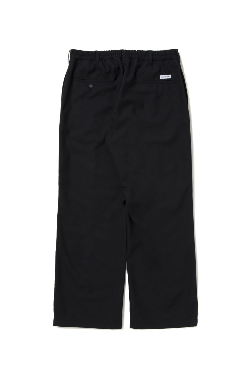 T/W Saxony Pin Tuck Square Leg Easy Trousers - Black (CTE-25A109