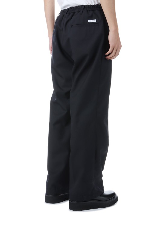 T/W Saxony Pin Tuck Square Leg Easy Trousers - Black (CTE-25A109