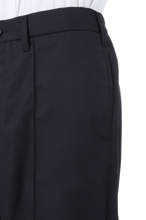 T/W Saxony Pin Tuck Square Leg Easy Trousers - Black (CTE-25A109