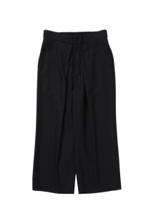 TECHWOOL(R) Intuck Wide Easy Trousers - Black (CTE-25A117)