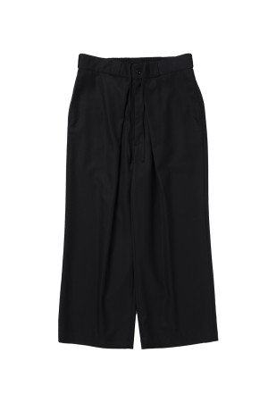 TECHWOOL(R) Intuck Wide Easy Trousers - Black (CTE-25A117)