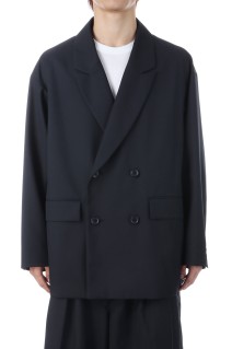 T/W Saxony Double Breasted Jacket - Black (CTE-25A203)