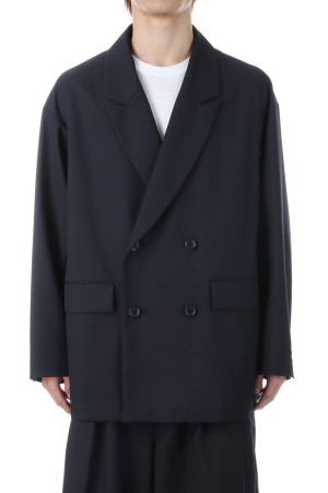 T/W Saxony Double Breasted Jacket - Black (CTE-25A203)