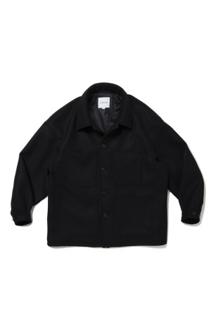 Wool Melton Coverall - Black (CTE-25A220)