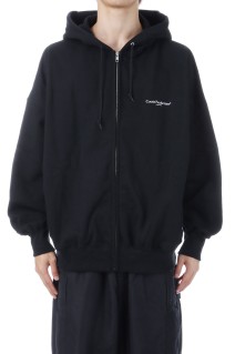 Plain Sweat Zip Hoodie - Black (CTE-25A310)