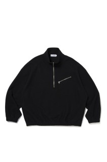 W/N Fleece Half Zip Top - Black (CTE-25A319)