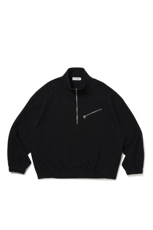 W/N Fleece Half Zip Top - Black (CTE-25A319)