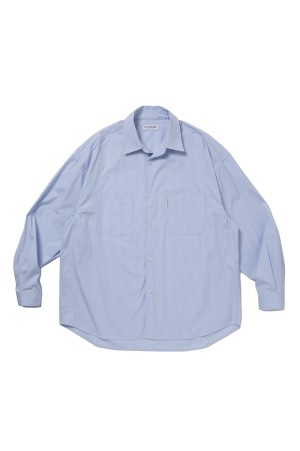 Stripe Broad L/S Shirt - Saxe (CTE-25A402)