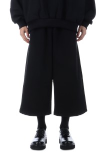 Chubby Sweat Shin Cut Wide Easy Pants - Black (CTE-25A122)