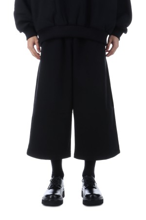 Chubby Sweat Shin Cut Wide Easy Pants - Black (CTE-25A122)