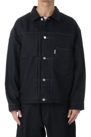 Reverse Loop Denim Jacket (Type 1st) - Black Rigid (CTE-25A201)