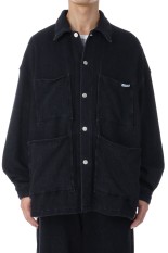 Sulfur Dyed Exaggerated Twill Coverall - Black (CTE-25A209)