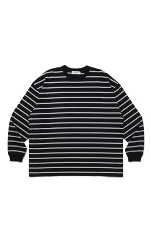 Border L/S Tee - Black (CTE-25A307)