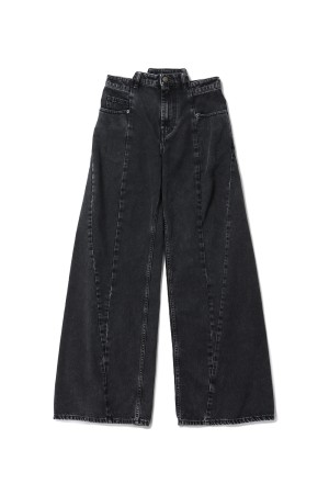 PANTS 5 POCKETS - Medium Black Stone (S51LA0133-S30496)
