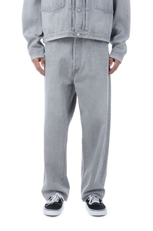 Time Travel Jean Wide Gray Denim - USED GRAY (U25F-21-0002)