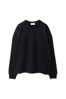 CREW NECK SWEATSHIRT - BLACK (T002)