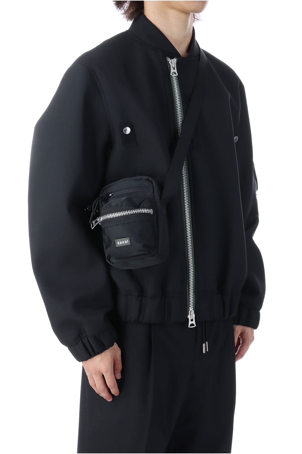 sacai サカイ Pocket Pouch Black ポケットポーチ ブラック Pocket Pouch | sacai Official Store サカイ オフィシャル