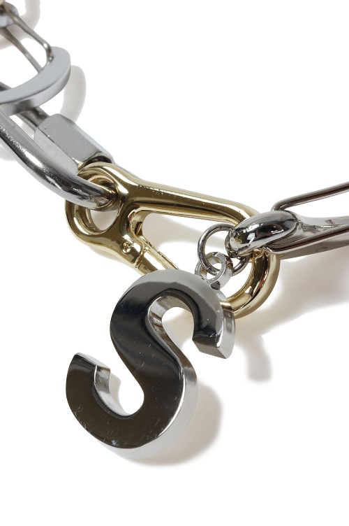 国内より1WEEK【sacai】Carabiner Chain Necklace Carabiner Chain Necklace - GOLDxSILVER 955 (25-01052S