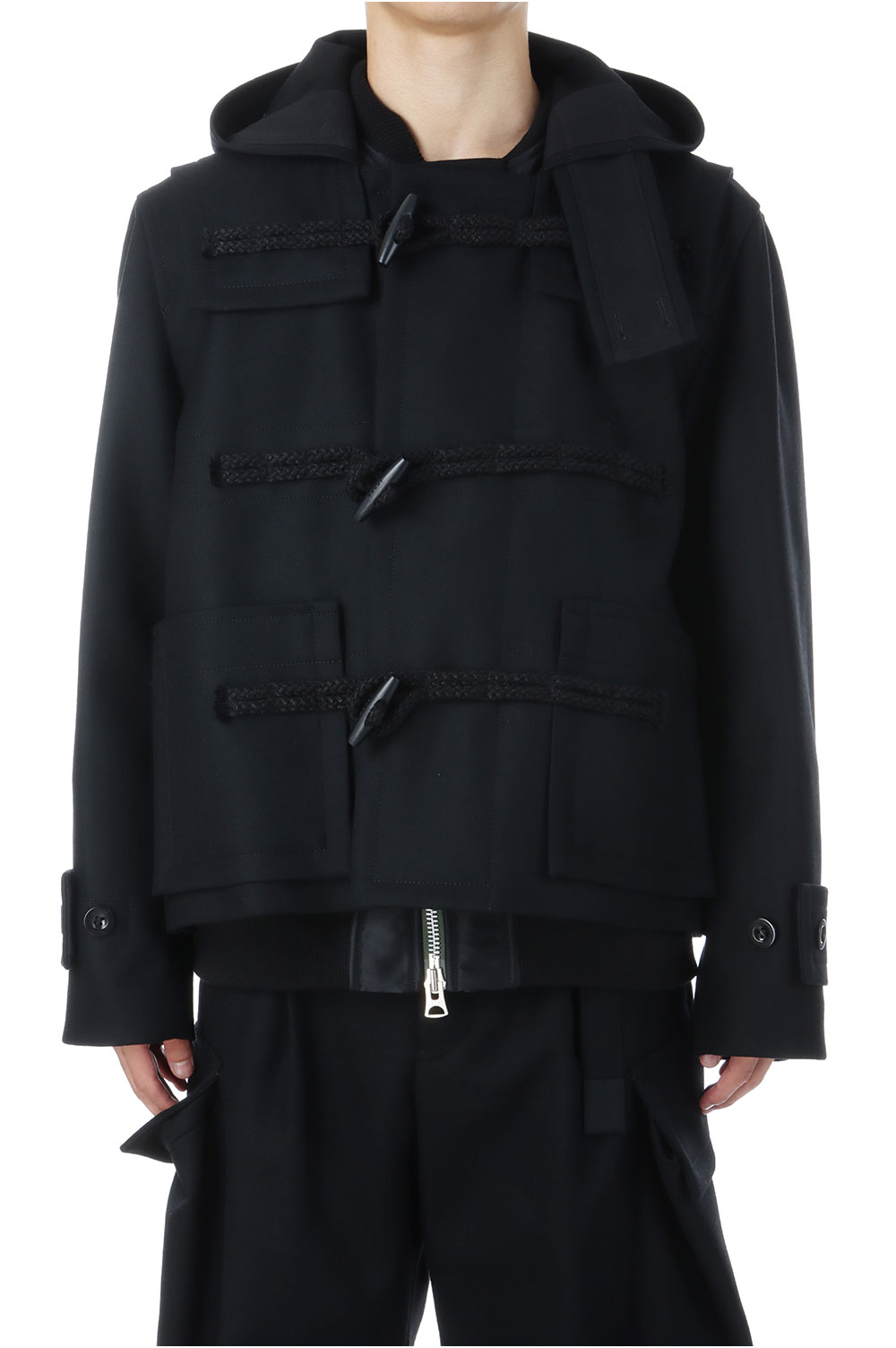 Wool Melton Blouson - BLACK 001 (25-03846M) | セレクトショップ