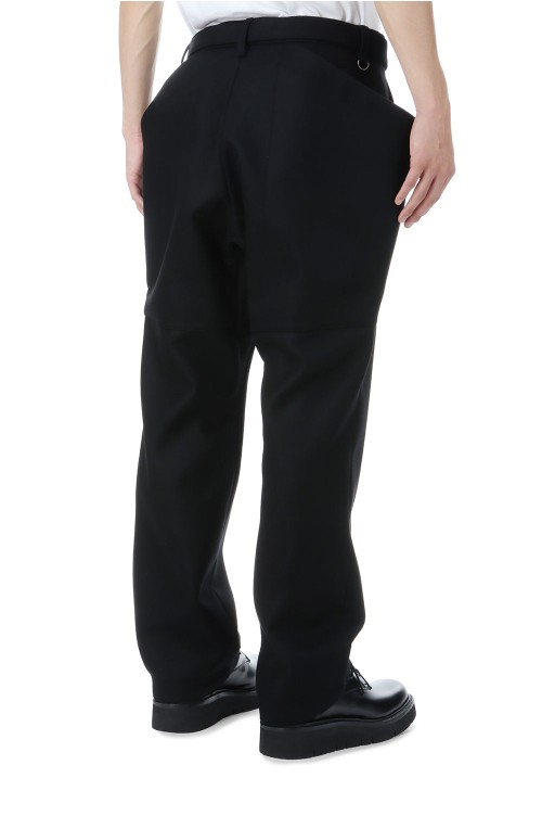 Wool Melton Pants - BLACK 001 (25-03848M) | セレクトショップ