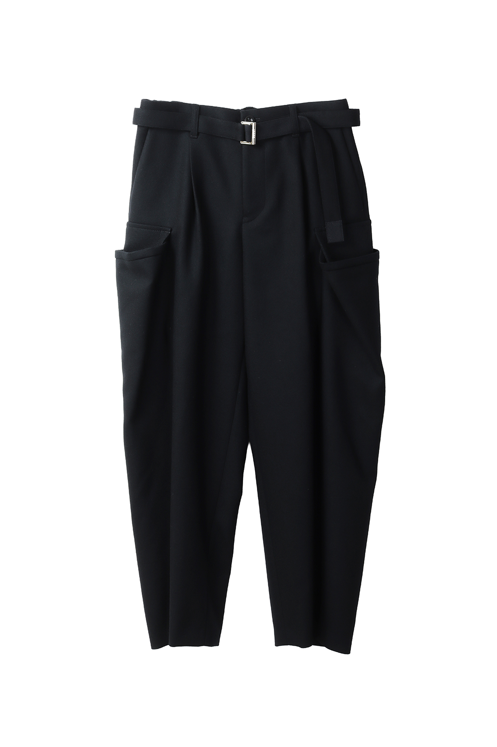 Wool Melton Pants - BLACK 001 (25-03847M) | セレクトショップ