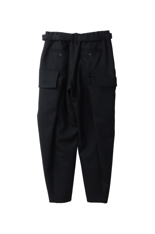 Wool Melton Pants - BLACK 001 (25-03847M) | セレクトショップ