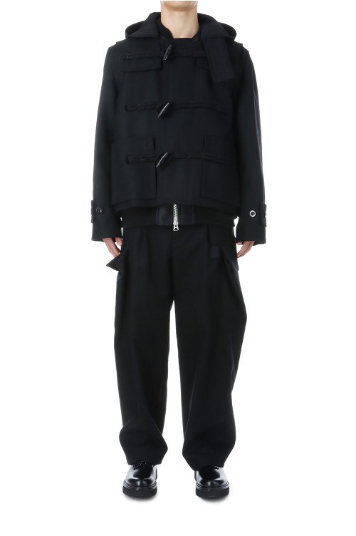 Wool Melton Pants - BLACK 001 (25-03847M) | セレクトショップ