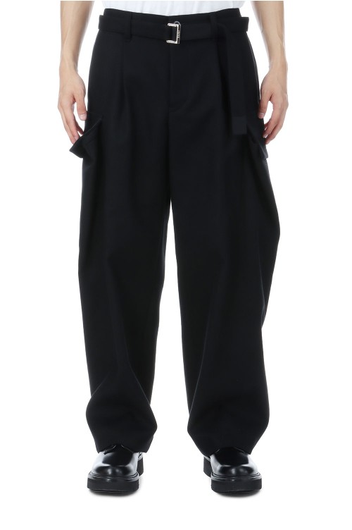 パンツ [sacai] 24aw wool melton pants size 1 sacai] 24aw wool melton pants size 1 - メルカリ