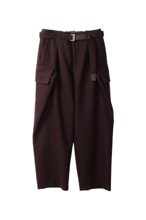 Wool Melton Pants - BLACK 001 (25-03847M) | セレクトショップ