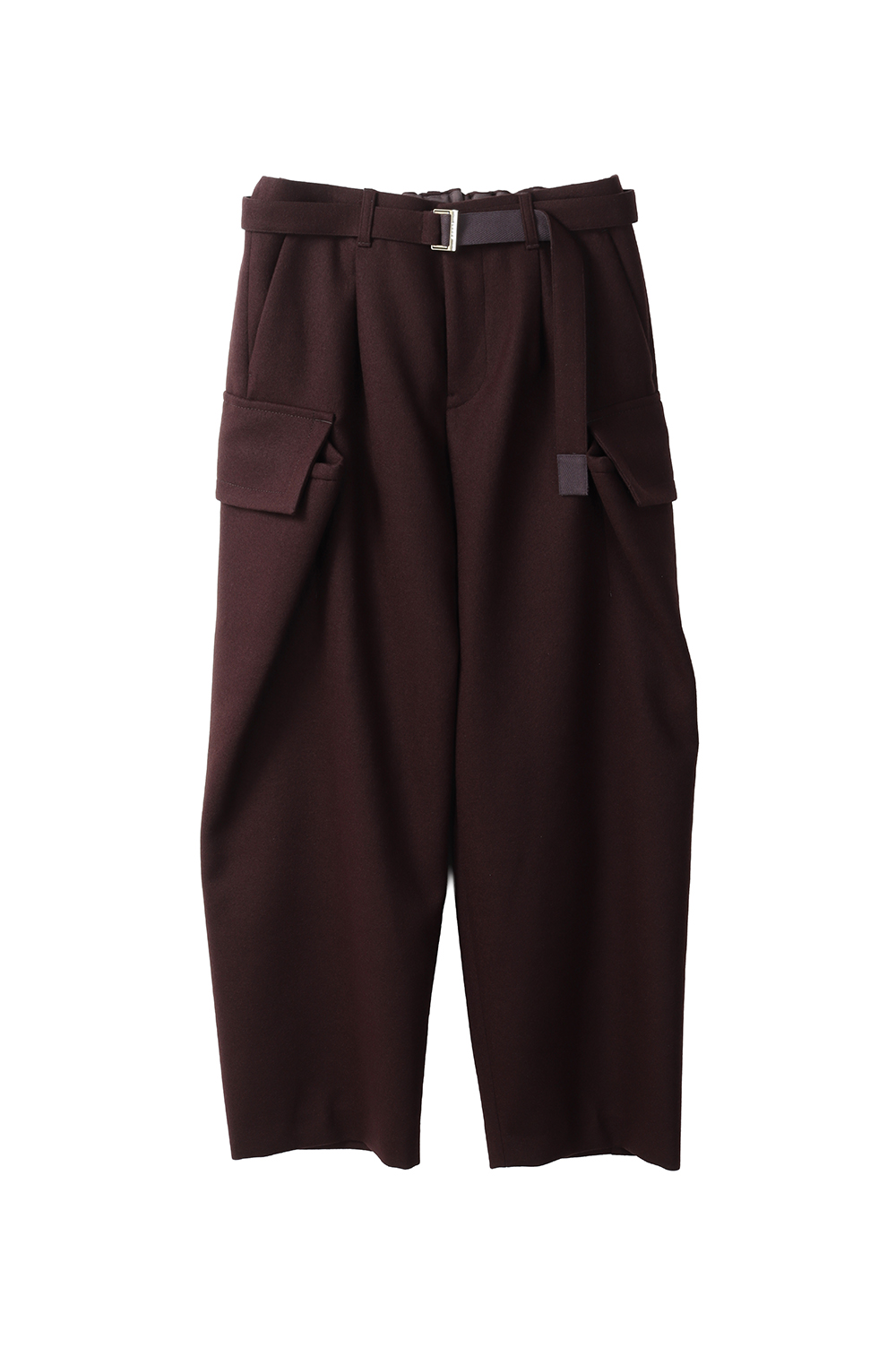 Wool Melton Pants - BROWN 601 (25-03847M) | セレクトショップ
