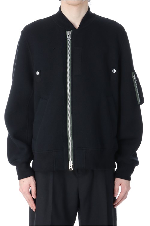 21.22日限定価格25AW Sponge Sweat Blouson Sponge Sweat Blouson - BLACK 001 (25-03790M) | セレクトショップ
