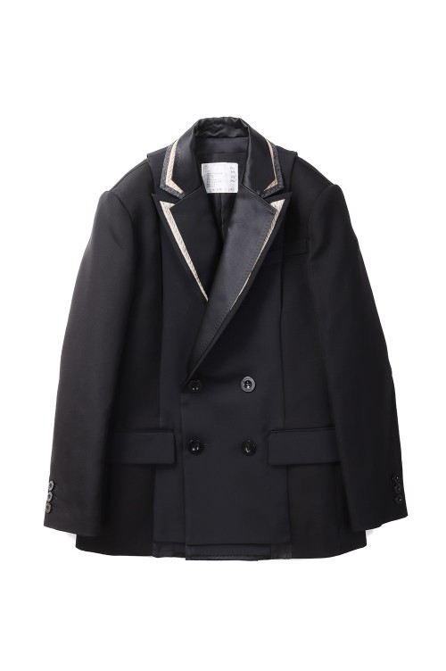 Doeskin×Double-Faced Silk Cotton Jacket Doeskin x Double-Faced Silk Cotton Jacket | sacai Official