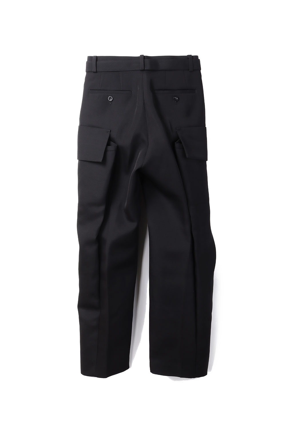 Double-Faced Silk Cotton Pants - BLACK 001 (25-08096) | セレクト