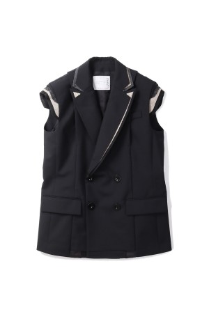 sacai サカイ Suiting Vest スーツ ミックス ブレザー ベスト