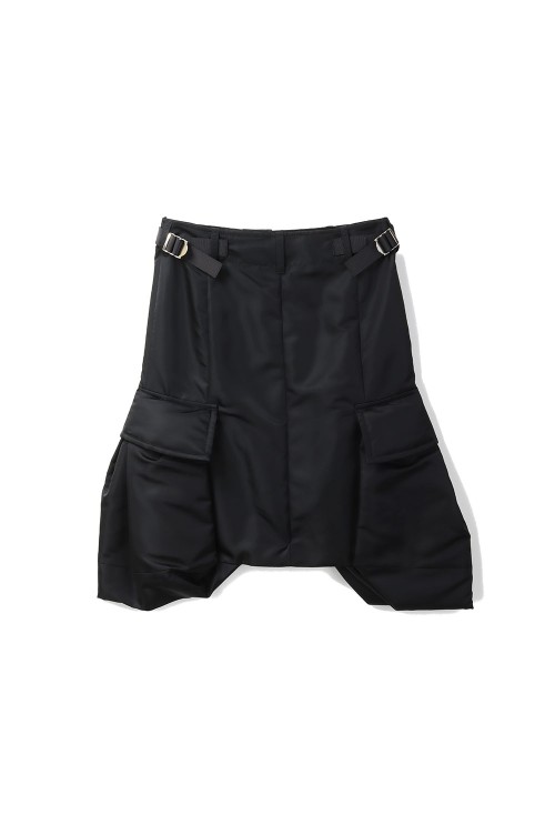 Nylon Twill Skirt - BLACK 001 (25-07994) | セレクトショップ