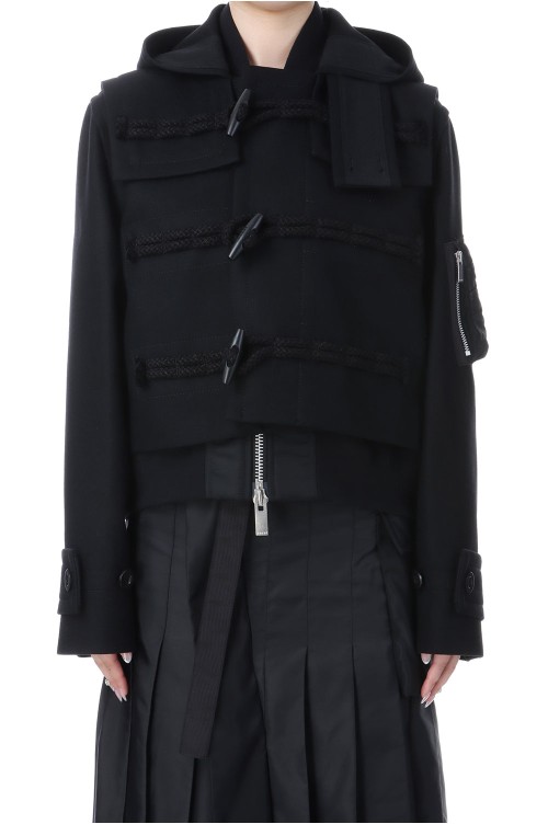 Wool Melton Blouson - BLACK 001 (25-08069) | セレクトショップ