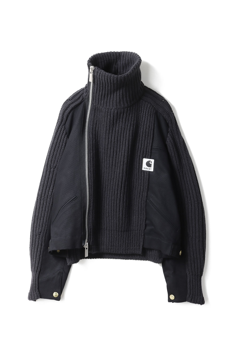 Carhartt WIP Duck x Wool Knit Blouson - BLACK 001 (25-08085