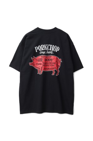 PORK BACK TEE / BLACK