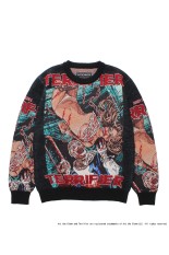 TERRIFIER / MOHAIR CREW NECK SWEATER / BLACK (TERRIFIER-WM-KN01)
