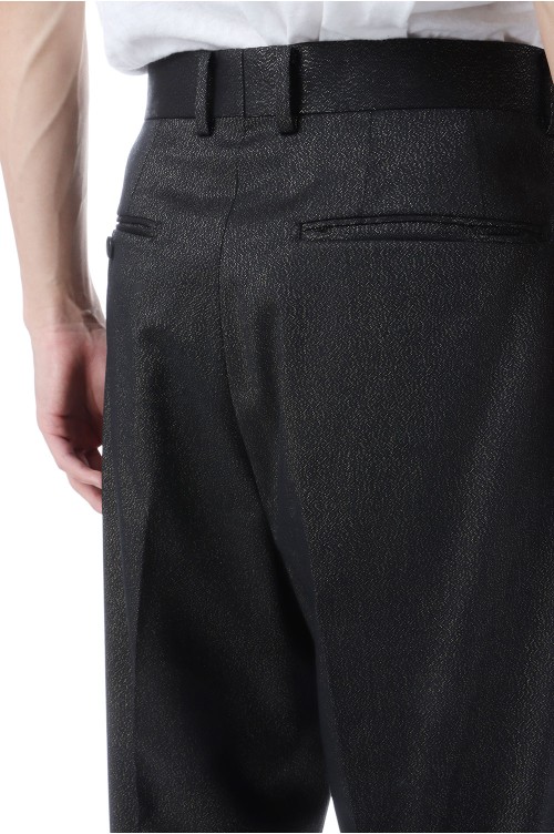PLEATED TROUSERS ( TYPE-2 ) / BLACK (25FW-WMP-TR02) | セレクト