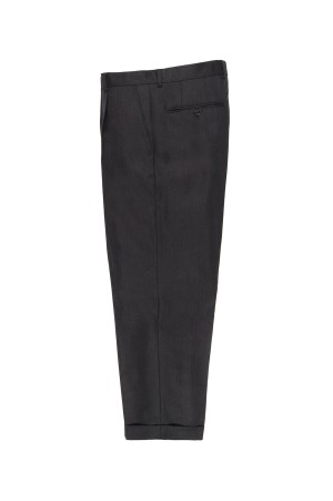 PLEATED TROUSERS ( TYPE-2 ) / CHARCOAL (25FW-WMP-TR08)