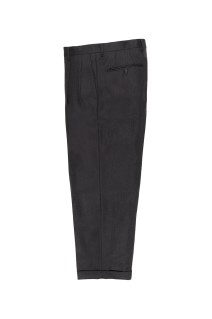 DOUBLE PLEATED TROUSERS / CHARCOAL (25FW-WMP-TR09)