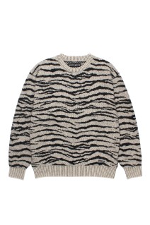 TIGER MOHAIR CREW NECK SWEATER / IVORY (25FW-WMK-KN05)
